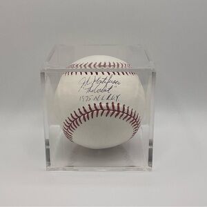 John “The Count” Montefusco Autograph Baseball COA w/ Display Case (Giants)